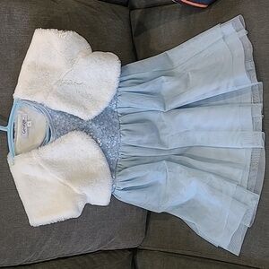 3T girls dress. Light blue sequins